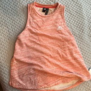 Pink/ White Adidas Pink Tank